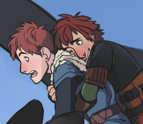 coldfeetwarmflames:“Uh, Hiccup? I’m not panicking, but how do you steer again?”req