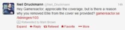 happygap:  xannerz:  faeriefountain:  pizzaforpresident:  The Last of Us creative director Neil Druckmann calls out Swedish game journal for removing Ellie from their cover.  what the fuck  /FLIPS DESK LEAVES  waiting for people to call sexism 