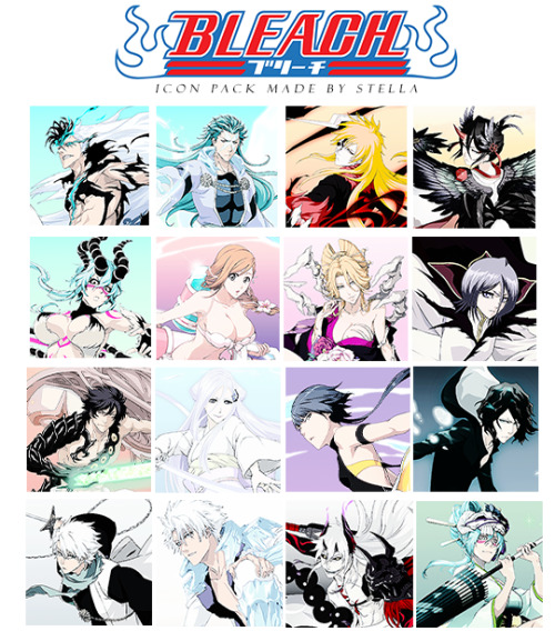 Icon pack with renders from Bleach Brave Soul. If you’d like to use one of these let me know. 