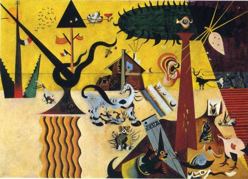 surrealismart:The Tilled Field, 1923Joan Miro