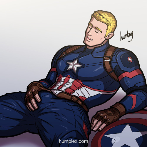 humplex:  Winner of Fanart Fiasco #2, Captain America! Fighting crime is hard work, but so is getting a stiffy. Go Cap!  This will be in the July 2016 rewards for Patrons.  Want to support the creation of new artworks? Click here to be my Patron.