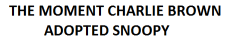 fucklaurenconrad:  :The moment charlie brown adopted snoopy  Why am I crying?