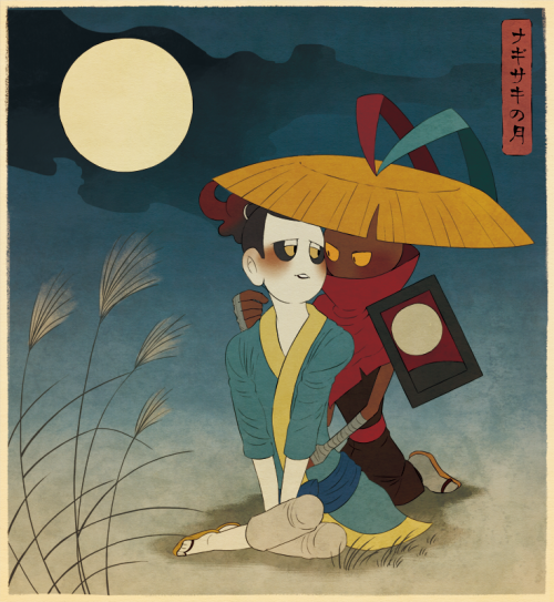 robotoco:Chansin/Ben Tover’s GIF animation and art in Ukiyo-e style 2(remake)