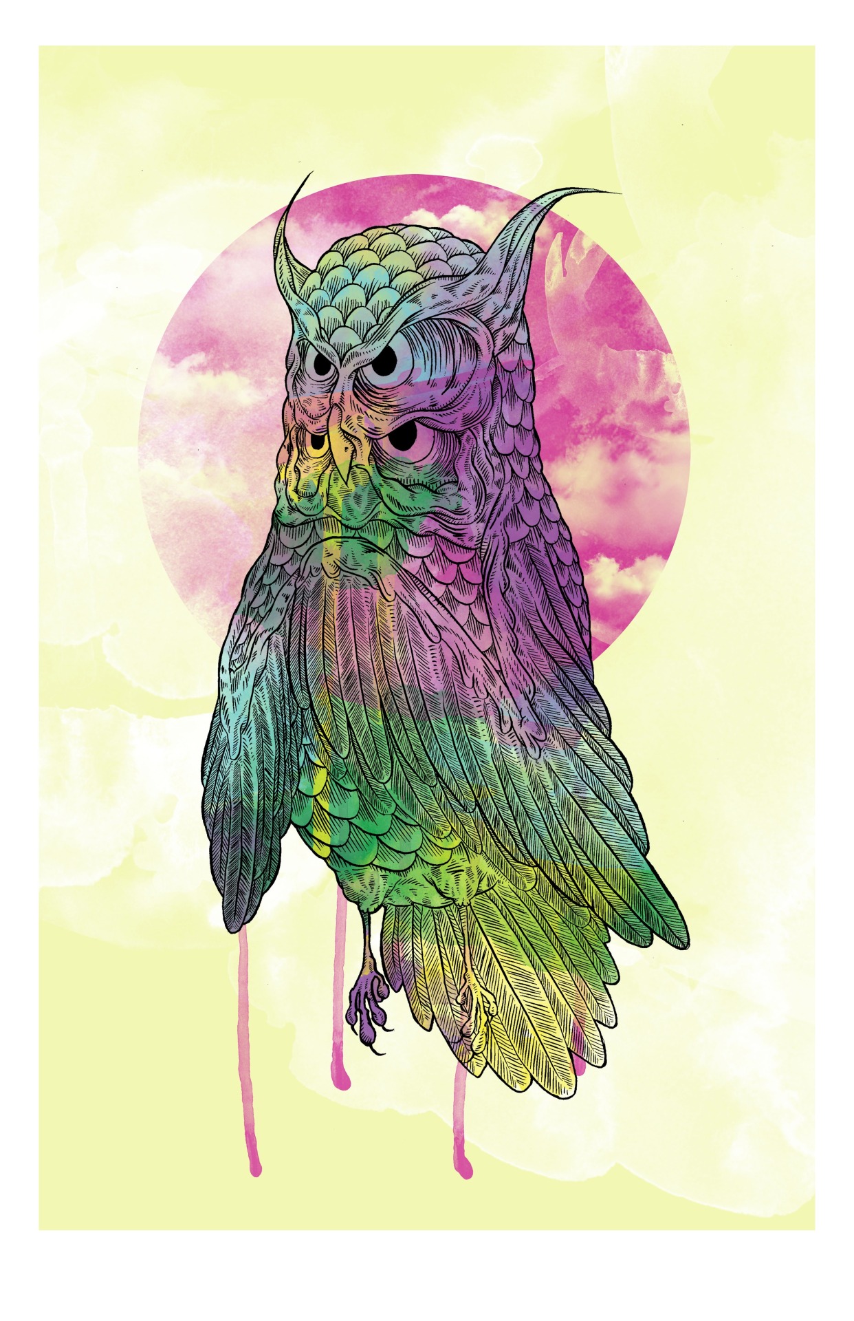 just-art:  Double Owl : by Jared Wright / Store