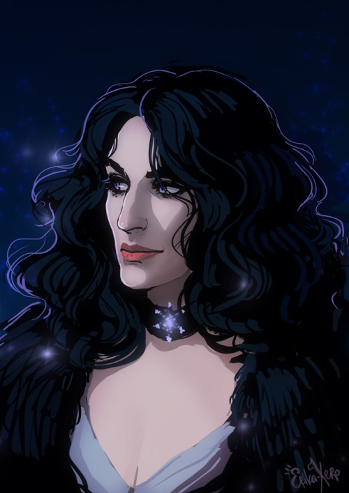 erika-xero:Yennefer from ‘’The Witcher’’ book series. This is how I imagine her.