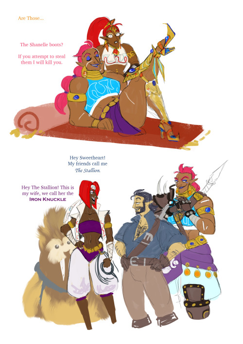 captainreverie: The Gerudo Thieves! (Forgotten War AU)Nabooru has a hideout in the canyons away from