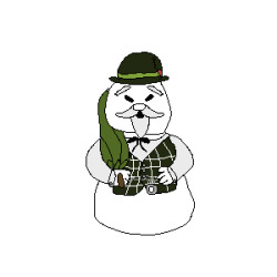 December 2021 Day 9: SamSam the Snowman from Rudolph the Red Nosed Reindeer #sam #sam the snowman #snowman #rudolph the red nosed reindeer #pixel#pixel art