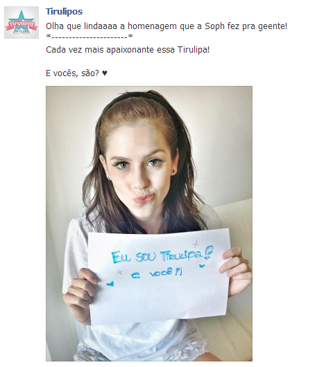 cupcake-rebelde:  Minha Tirulipa Linda ♥♥♥ 