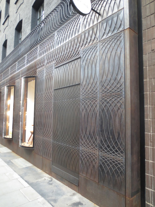 the amazing metal front at Paul Smith MayfairGB