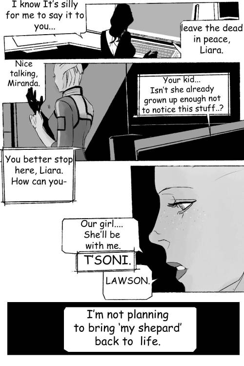 marceline2174:  Just thinking about new meme which’s: After 60 years since Shepard saved the galaxy from the reaper invasion, Liara and little T’soni start making a blueprint of the 2nd lazarus project together. Not like Miranda’s work, they cannot