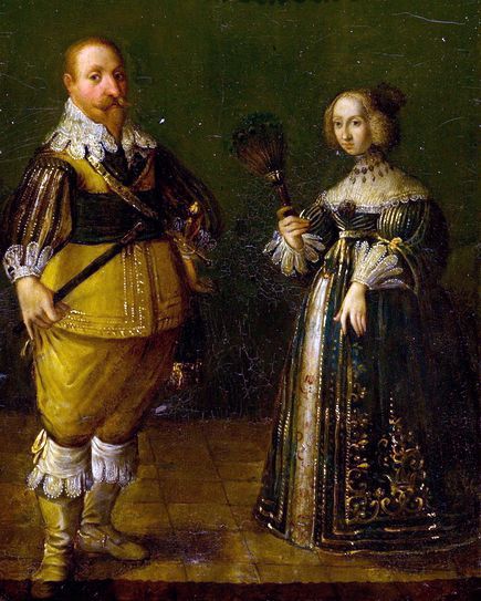 King Gustav II Adolph and Queen Mary Eleanor of Sweden, c. 1632