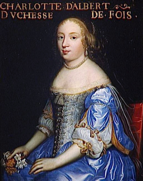 Madeleine-Charlotte d'Albert d'Ailly, Duchesse de Foix in her wedding dress by the Beaubrun brothers