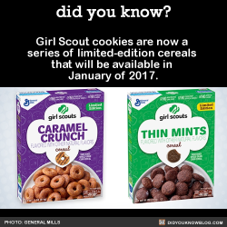 did-you-kno:  Girl Scout cookies are now