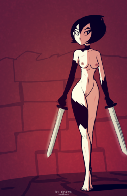 kt-draws:Ashi, from Samurai Jack <3 <3