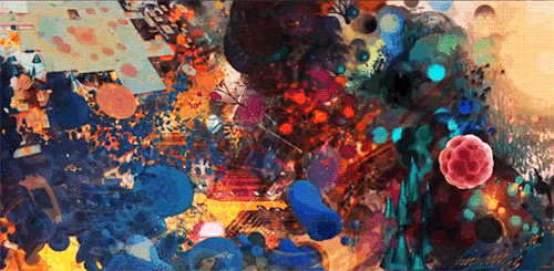 asylum-art:  Digital artist, Android Jones, creates epic timelapse of a cyborg kiss. 