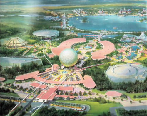 the-disney-elite:  Epcot Center: A Pictorial Souvenir (1982) This beautifully designed booklet was s