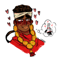 dapbuns:   chudobs said to dapbuns: no joke I look forward to seeing your art everyday never stop cus it art rocks &lt;3&lt;3 Also try drawing Avdol with lovely dovey emotions/with a crush(totally not on Polnareff cough), if that’s ok! Anonymous said