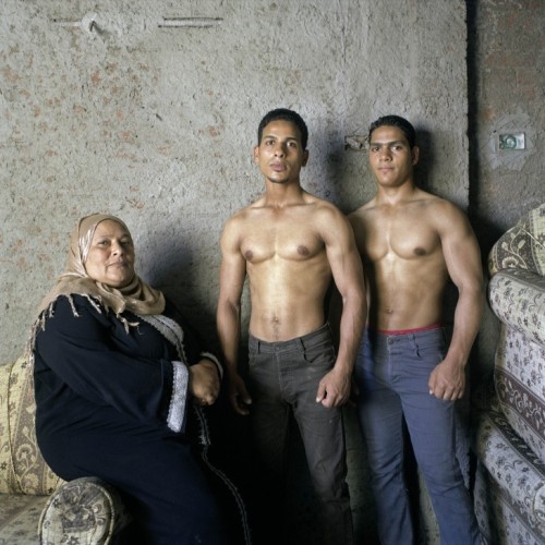 hopeful-melancholy:Egyptian bodybuilders pose with their mothers. In Egypt, perfecting one’s physique is a popular pursuit, and can be a source of family pride. The juxtaposition of strength and frailty, youth and age, man and woman, is what makes these
