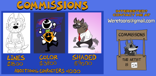 COMMISSION INFOI also do Ko-fi commissions.ko-fi.com/weretoons