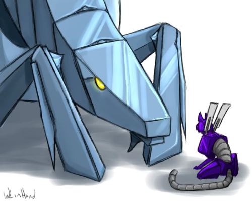 ink-in-hand:  Older art: Titanium Moosebot Edition. All extrapolated from the fact that the one line I’ve heard them used in canon mentioned their wings. Though the purple little critter is a Photovoltaic Pussycat.