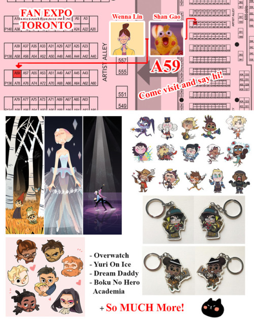 Fan Expo is in 3 days!! Come and say hi at table A59 where @takahamu and I will be tabling!! On-the-