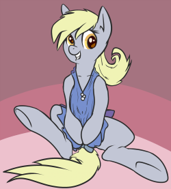 paperderp:  &ldquo;derpy wearing a transparent dress trying to seduce anon&rdquo; by Anonymous  x3 Cuuuuute~! &lt;3
