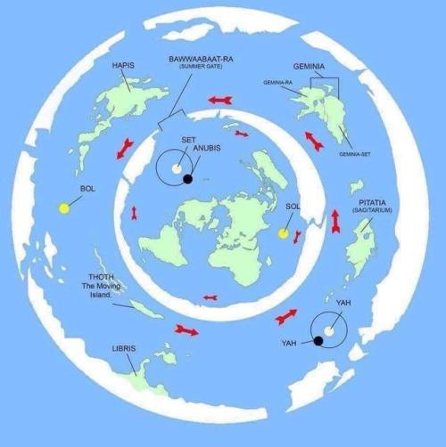 supreme-leader-stoat: max-out-of-ten: mapsontheweb: Flat Earth “Hidden Lands” Map which 
