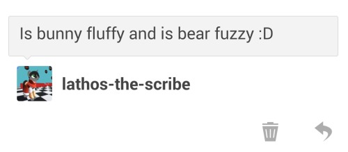 thebunnyandbear:  No one compares to the adorable fluffy/fuzziness of the Bunny and Bear  <3