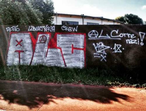 ALC, Libertarian Action CrewCorre nazi! / Run nazi!Seen in Brasilia