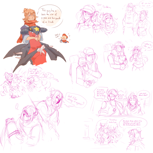 Some PLA sketchdumps.It’s so funny to see how I slowly progressed over to the twins in such a short 