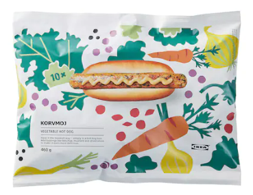 Ikea has vegetarian hot dogs listed on their website this week because it’s a special sale, an