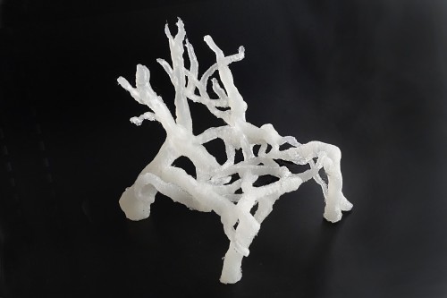 myampgoesto11:  Eric Klarenbeek’s ’Mycelium Chair,’ a 3D printed chair with live growing fungi   Studio Eric Klarenbeek most recent project is the myceliumchair, a chair in which 3D printing and growing material are combined. Designer Eric Klarenbeek