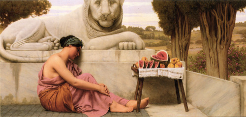 The Fruit Vendor (1917). John William Godward.