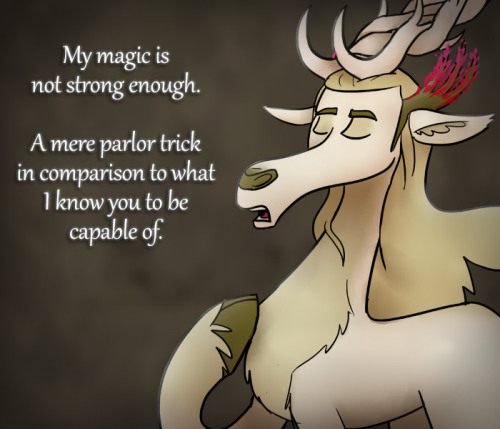 ask-king-sombra:  Air quotes are an ancient tool used only by the most wise, mysterious and sarcastic.  …oh damn. I really liked these elk characters at first but I’m really starting to get uncomfortable with their leader. >: