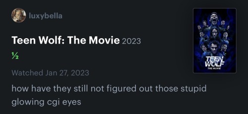 Favorite Teen Wolf: The Movie Letterboxd Reviews So Far