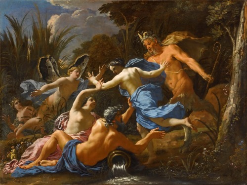 thisblueboy:Michel Dorigny (French, 1617-1663), Pan and Syrinx, 1657, Louvre Museum