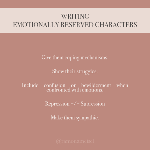 People love writing emotionally reserved characters, but they rarely do them justice. Try to stay aw