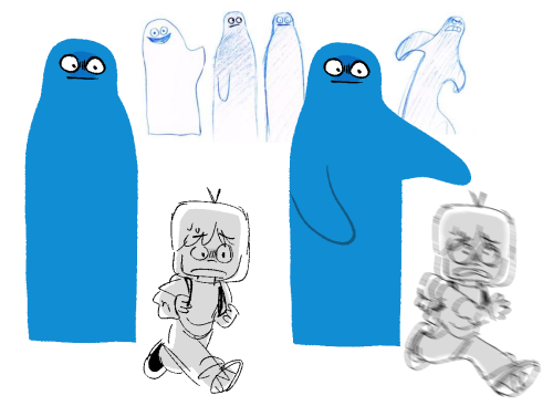 transdonaldduck:Obsessed with the tall Bloo concept art