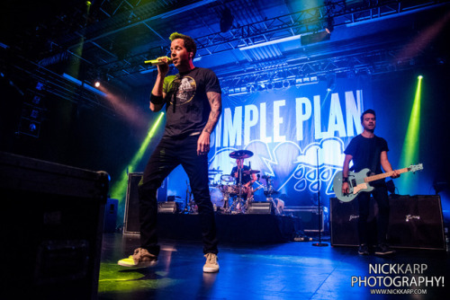 Simple Plan at Playstation Theater in NYC on 3/10/17.www.nickkarp.com