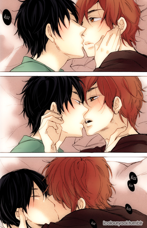 icolouryaoi:  Kasa no Shita, Futari by JunkoPage: X Coloured by icolouryaoi.tumblr