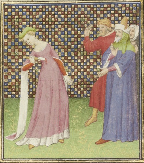 didoofcarthage:Miniature with the suicide of Lucretia, from Des cas des nobles hommes et femmesFrenc