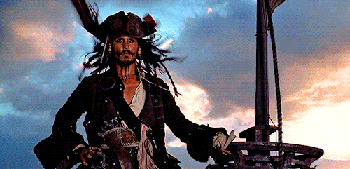 Johnny Depp as Captain Jack Sparrow in Pirates of the Carribean #had to come on here and post a gif in support of johnny depp  #he did it  #he told the truth  #and im so proud of him  #i hope he gets the justice he deserves #johnny depp#potcedit #pirates of the carribean  #captain jack sparrow #jacksparrowedit#jdedit#deppedit#disneyedit#edits: mine#tvseriessource#filmtvcentral#cinematv