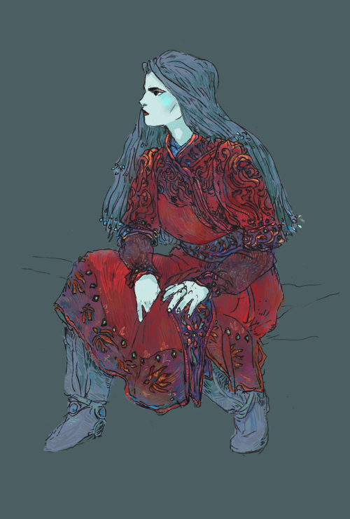 em-niwa: Doriath Princess no. 1 Its bad qual but the linework is from a tiny pencil sketch, sorry so
