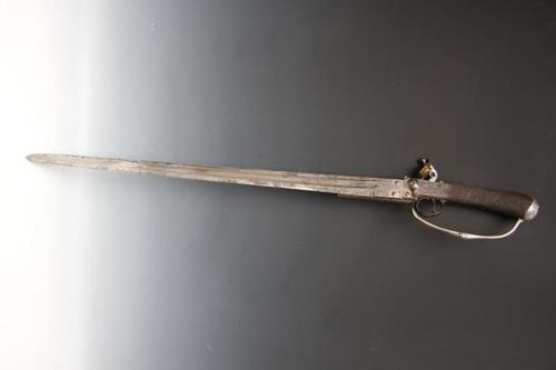 peashooter85: Two shot sword pistol brandished by Horatio Nelson at the Battle of Trafalgar, 1805.