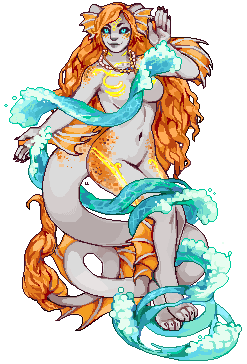 Lanternbunnies:   Commission For Luxi!This One Was Super Fun, The Waterbending Especially.if
