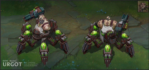 Concept of butcher urgot that i worked on for league of legends facebook: www.facebook.com/iBralui/ 