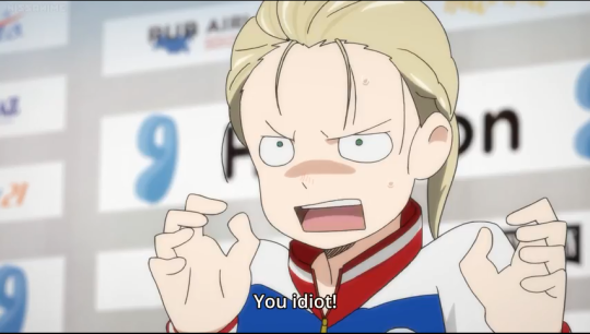 akaname-tanuma:   Honestly Yurio was so precious this episode??? His angry thing is seeming more and more like fun rivalry than hate. I mean. His reaction to his own great performance was    Excited and lighthearted, and though he did make a callout to