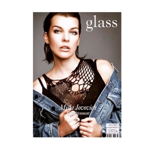 @millajovovich wears the #punk #net #top for the #cover of @theglassmagazine ! styled by @marinebrau