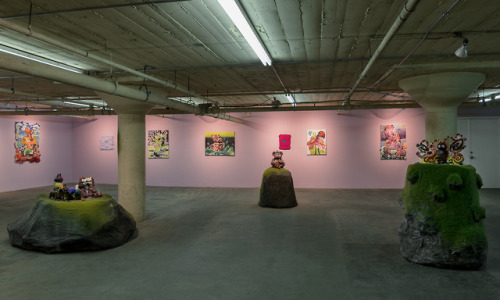 Installation Images of Alake Shilling’s exhibition “Monsoon Lagoon” Febr