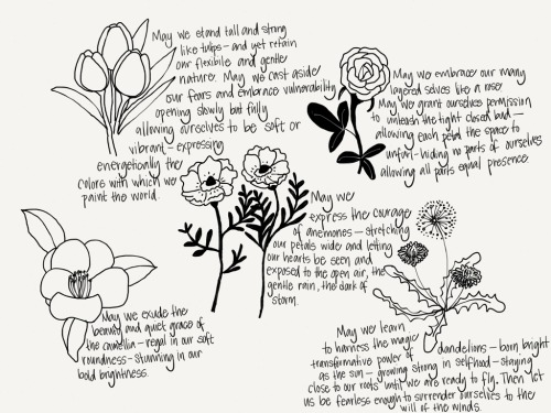 It has been a quiet day. I spent an hour or so sketching these flowers this morning while I waited f